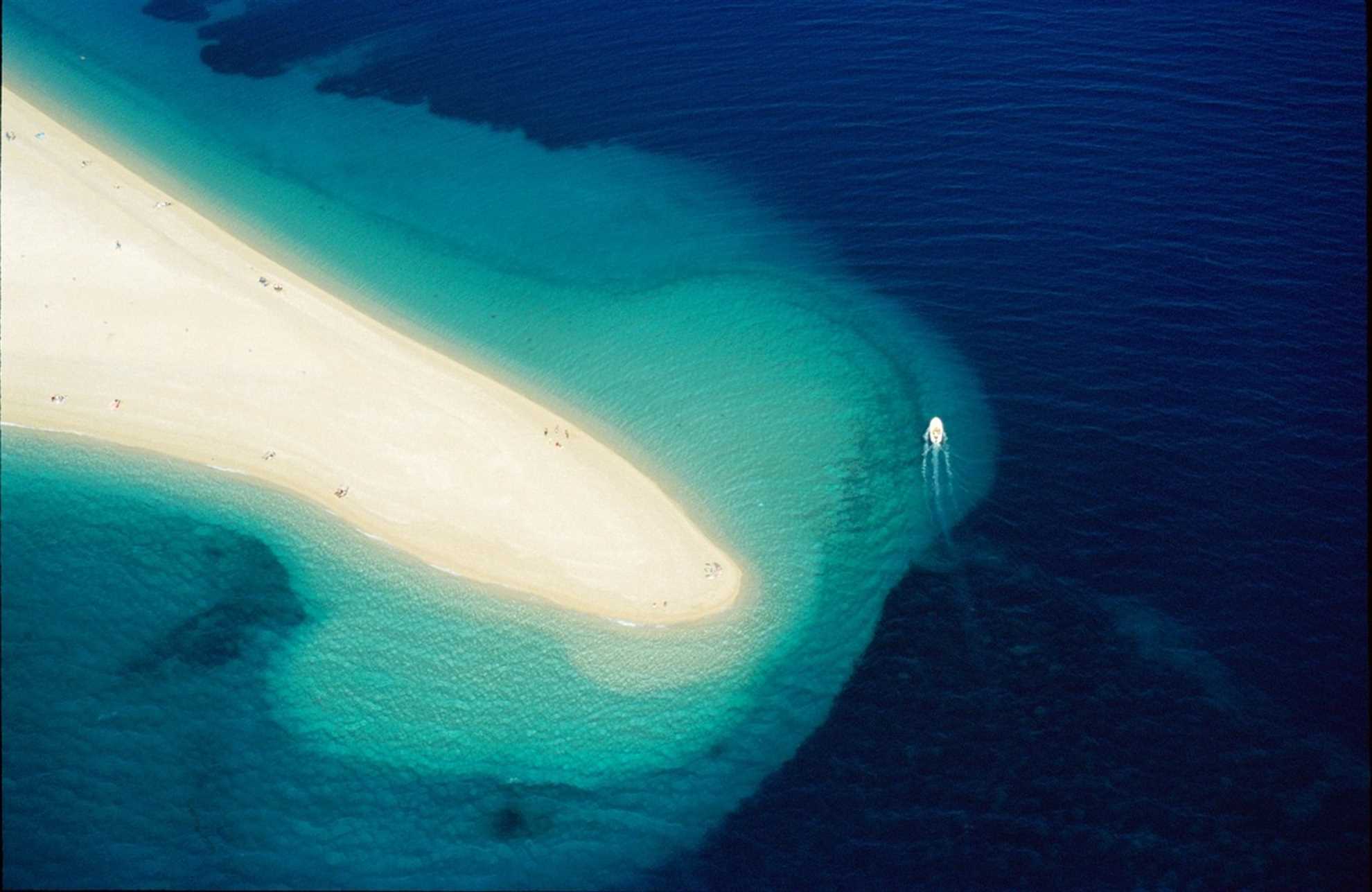 Golden Cape Beach,  the symbol of the Adriatic, Brac island