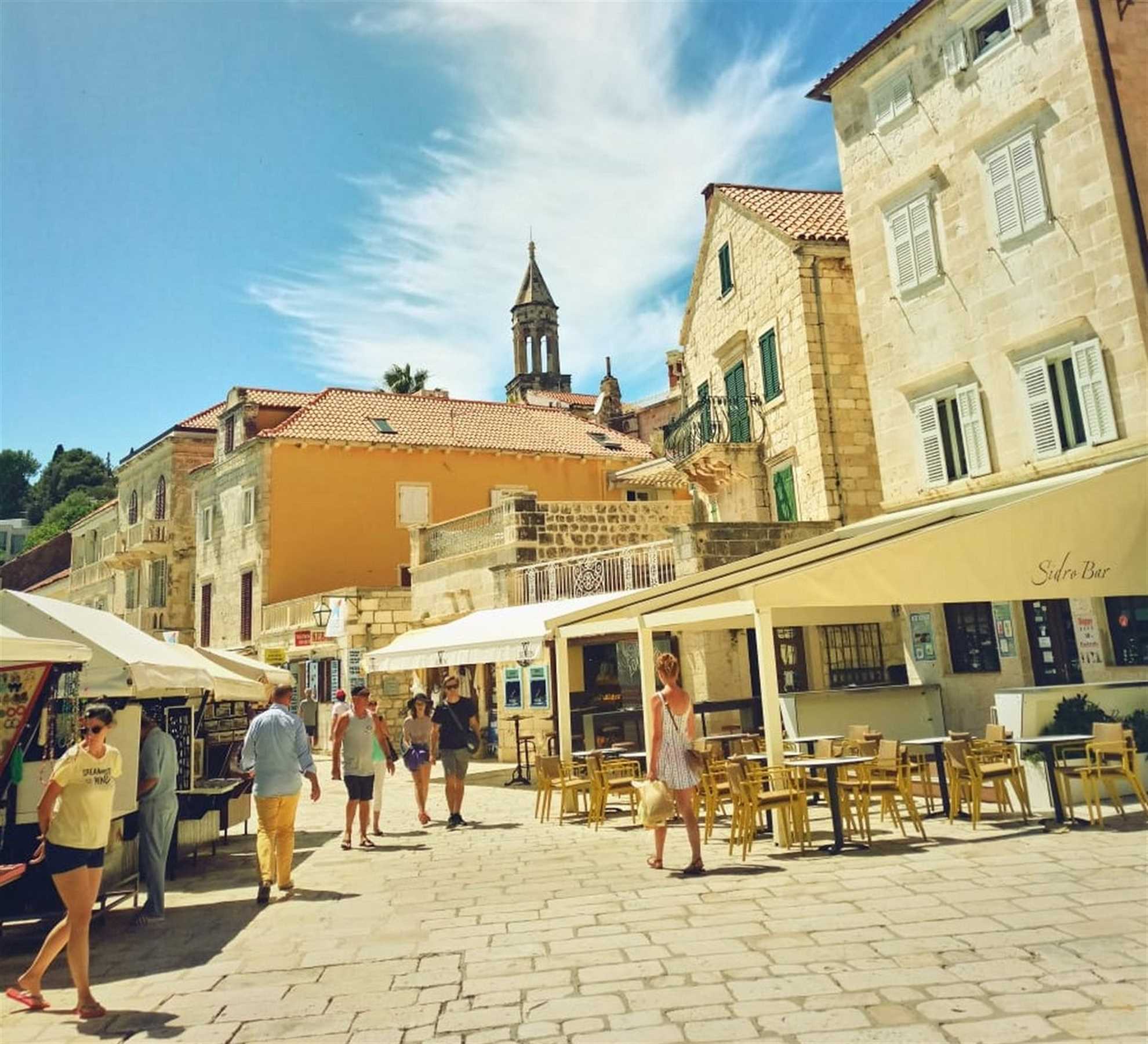 Hvar Streets in the High Sun