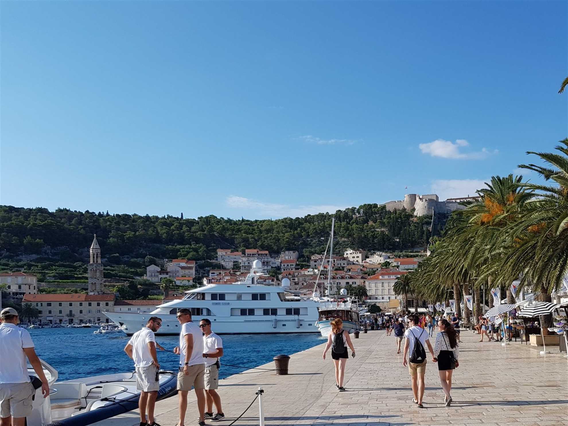 Arrival to port of Hvar 