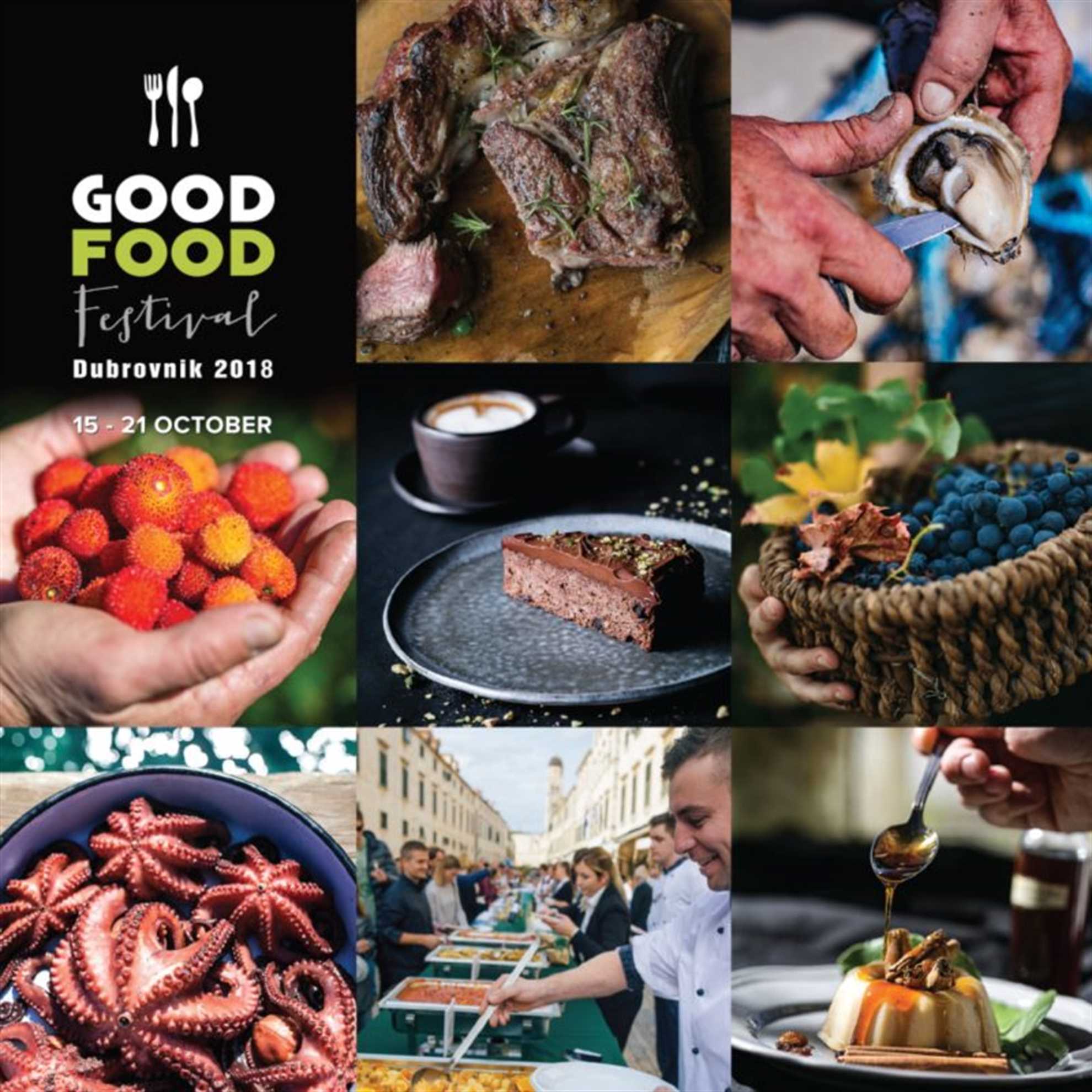 Program Festiwalu Good Food Dubrovnik 2018 przygotowany przez organizację Dubrovnik Tourist Board