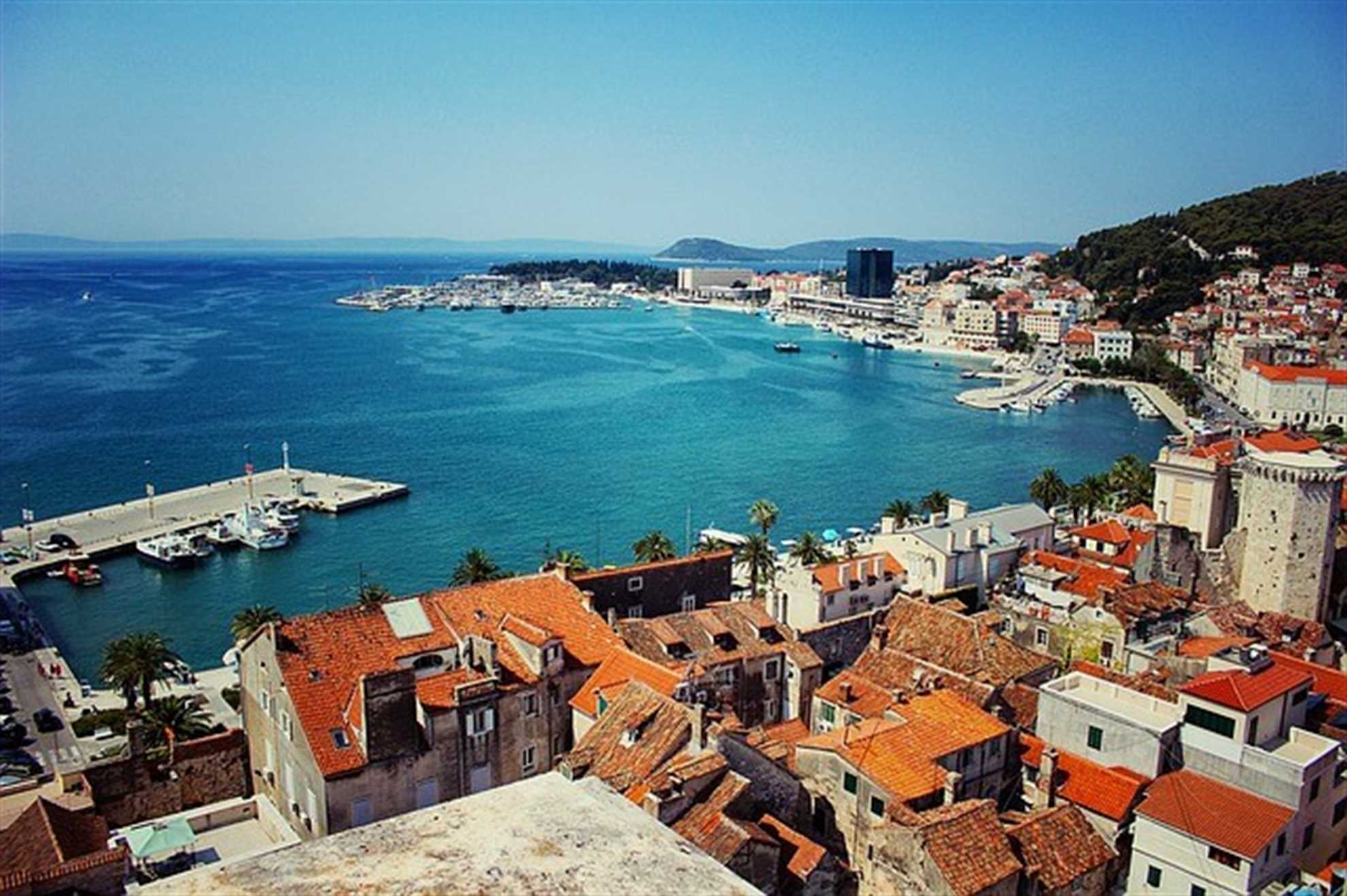 View from Diocletian s Palace in Split