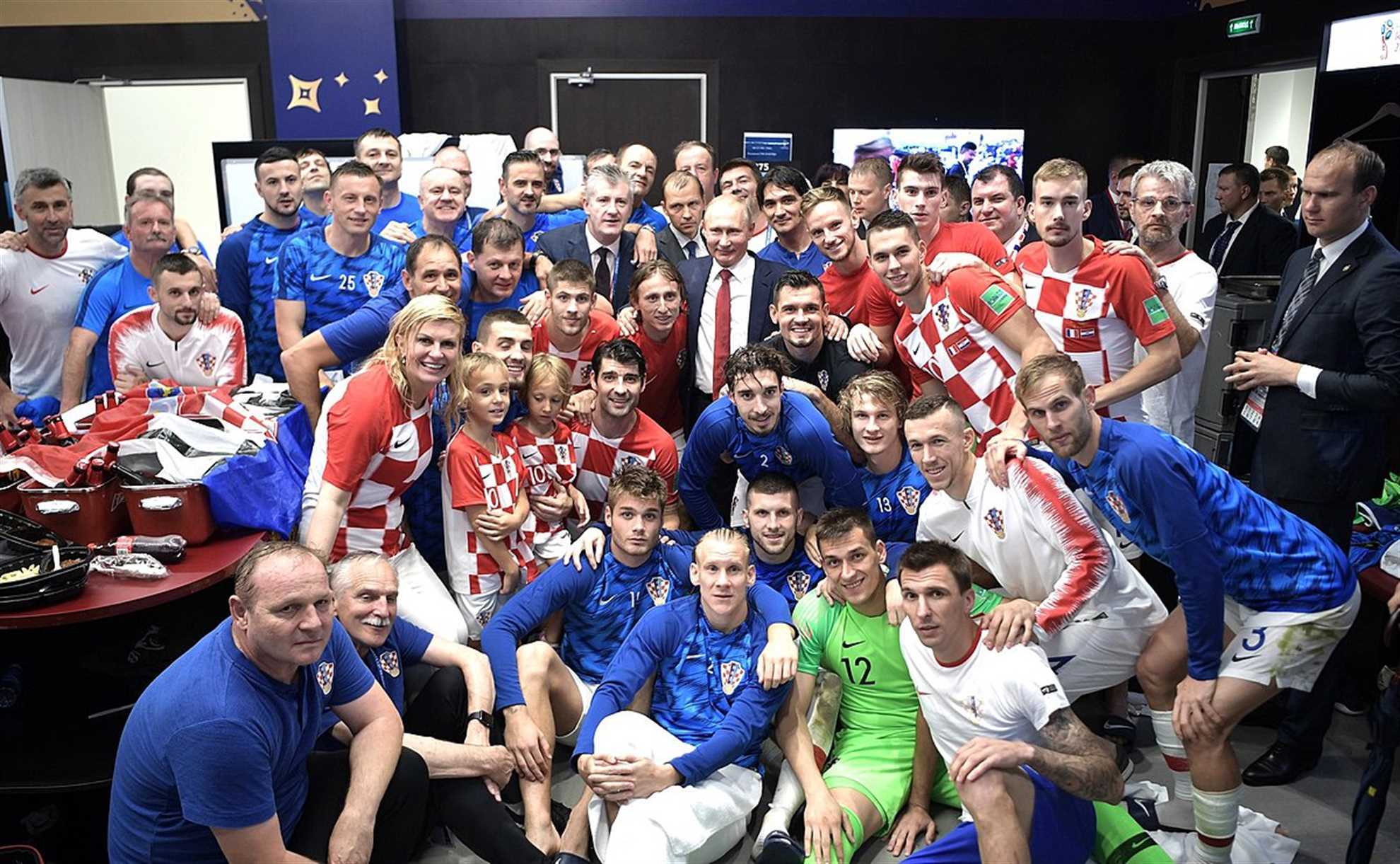 Kroatisk landslag i turnering World Cup 2018 Russland