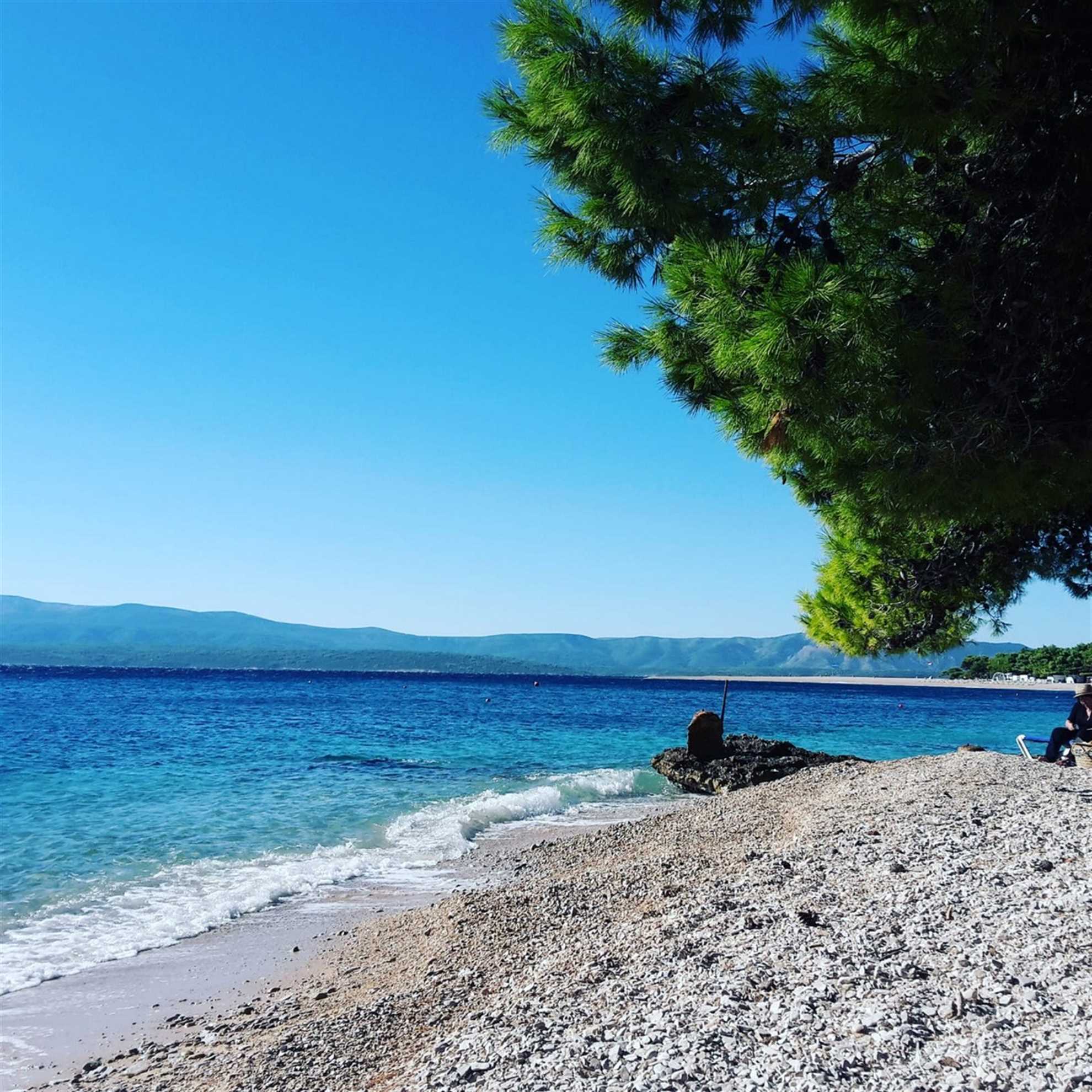 Fotografija plaže Zlatni rog snimljena s plaže Borak