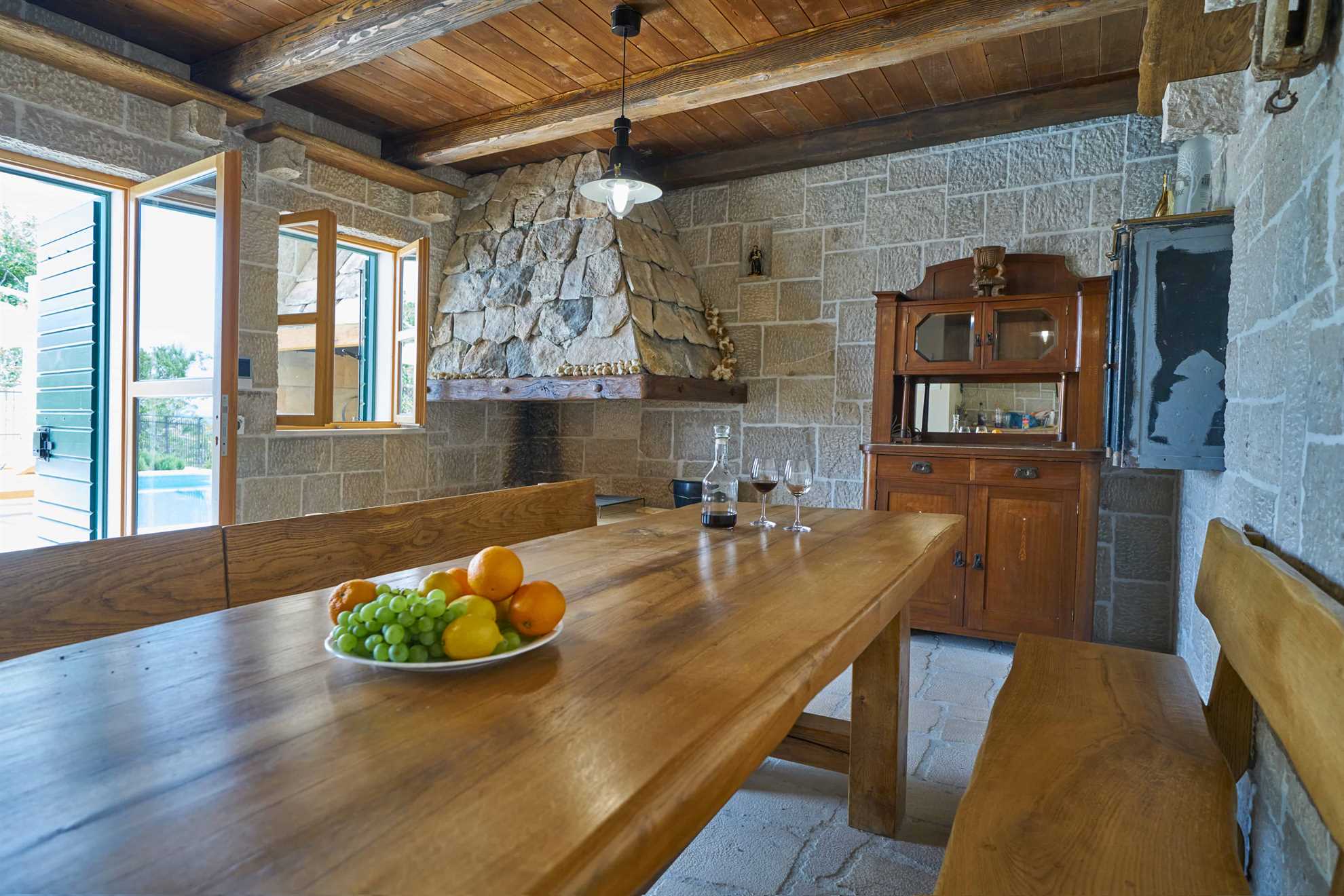Traditional kitchen with fireplace.jpg