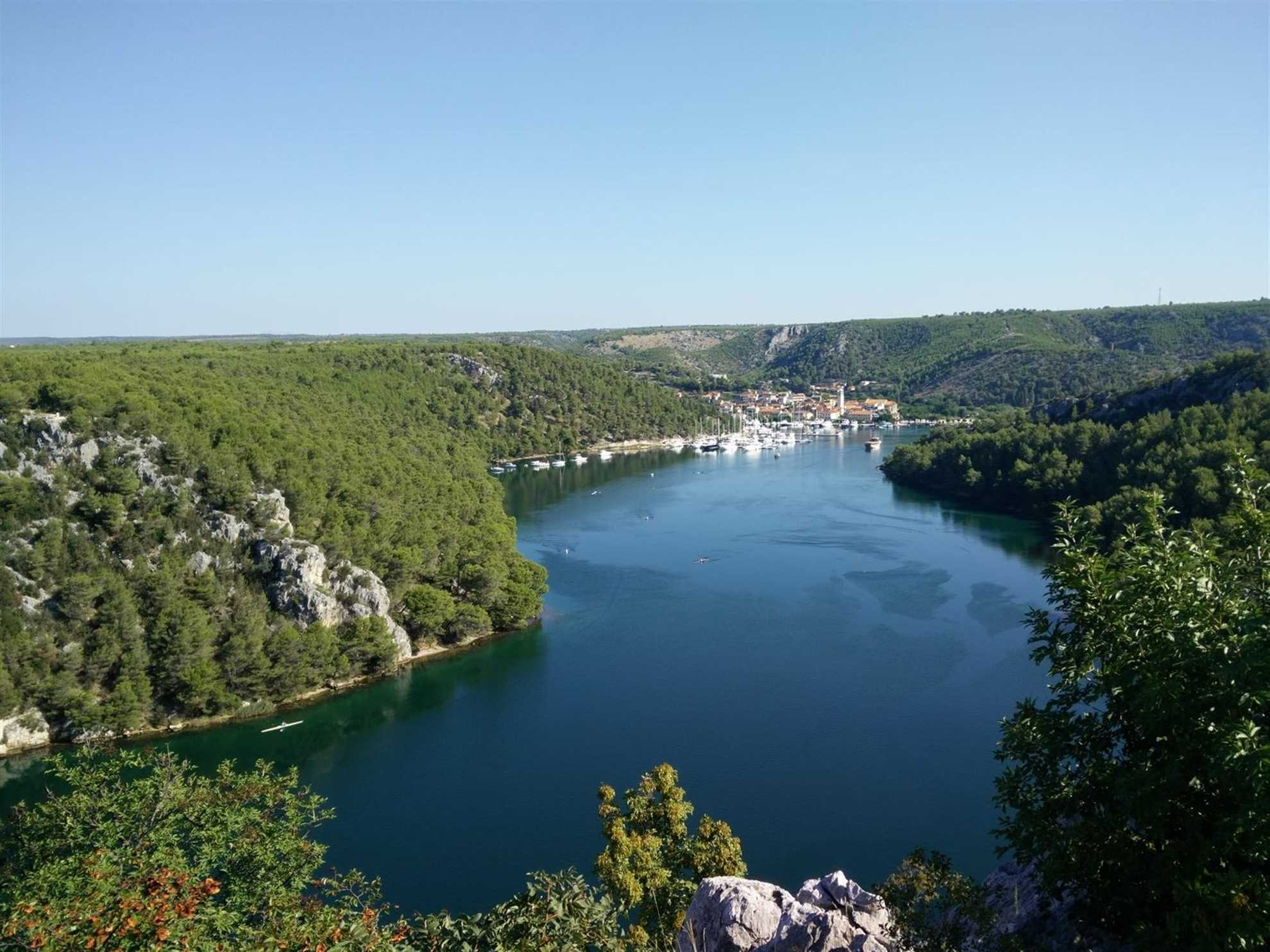 Skradin, małe miasteczko u ujścia rzeki Krka