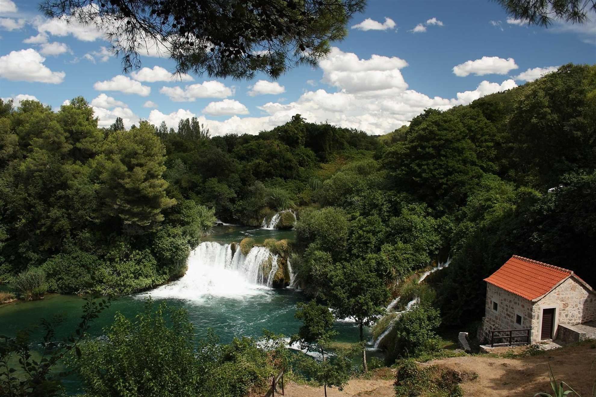 Krka Waterfalls, National Park in Central Dalmatia, Croatia